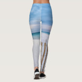 Beach Fence Destin du matin Floride Leggings (Dos)