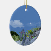 Beach Fence & Dunes Keramisch Ornament (Rechts)