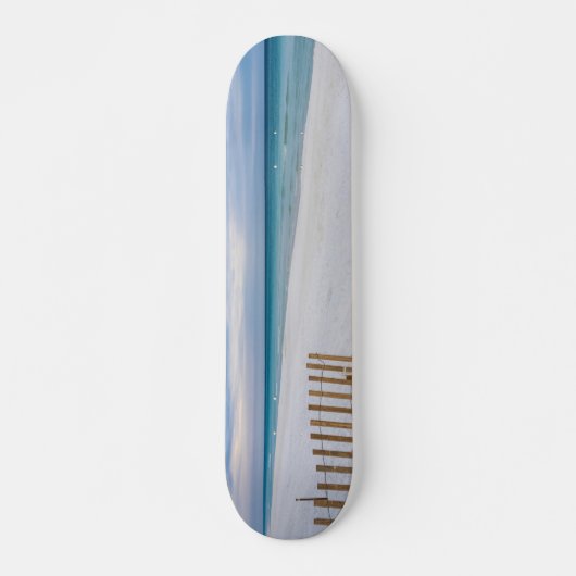 Beach Fence Morning Destin Floride Skateboard (Devant)