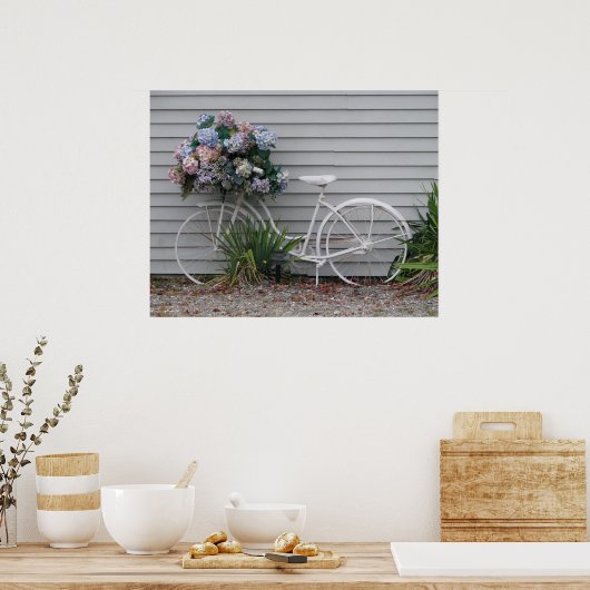 Beach-fiets Poster (Keuken)
