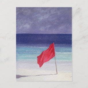 Beach Flag - Storm Warning 1985 Briefkaart