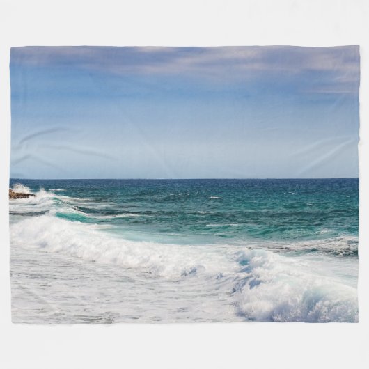 Beach Fleece Blanket (Voorkant (Horizontaal))