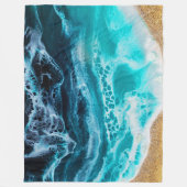 Beach Fleece Deken (Voorkant)