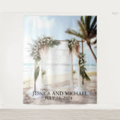 Beach Floral Arch Wandkleed (Voorkant)