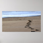 Beach Footstep Poster (Voorkant)