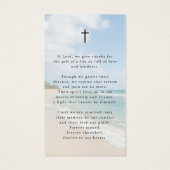 Beach Forever In Our Hearts Photo Prayer Card (Dos)