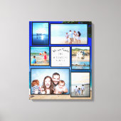 Beach fotocollage canvas afdruk (Voorkant)