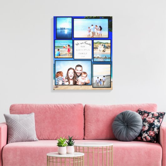 Beach fotocollage canvas afdruk (Insitu (Woonkamer))