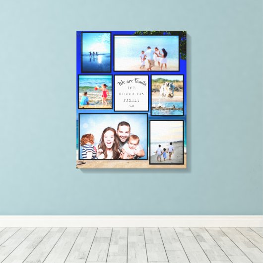 Beach fotocollage canvas afdruk (Insitu (Houten vloer))