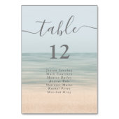 Beach Front  Hawaiian Weddenschap Table Kaart (Voorkant)