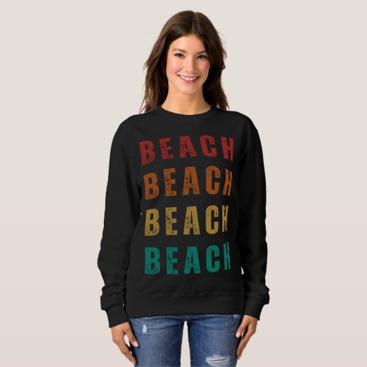 Beach Fun and Vintage Style Trui (Voorkant volledig)