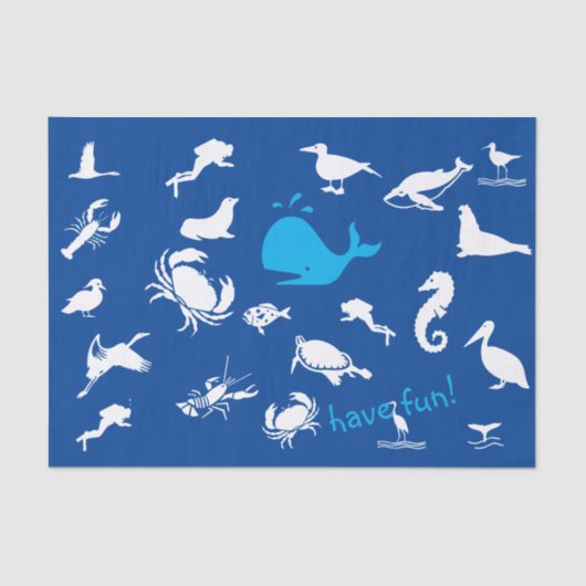 Beach Fun Tissuepapier (Voorkant)