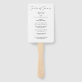 Beach Funeral Celebration of Life Order of Service Handwaaier (Achterkant)