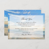 Beach Funeral - Hartelijk dank | Memorial Card Bedankkaart (Voorkant / Achterkant)
