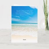 Beach Funeral Memorial Programme Kaart (Achterkant)