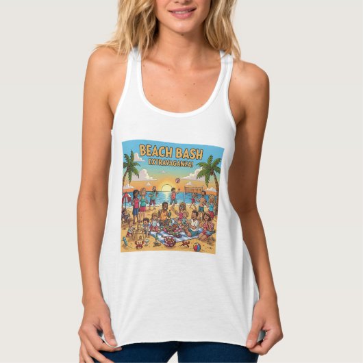 Beach Gathering Tanktop (Voorkant)
