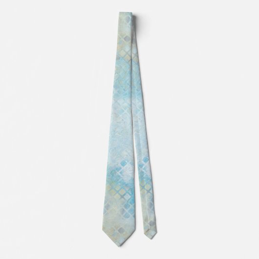 Beach Geïnspireerd Stropdas met gecheckt patroonpa (Voorkant)