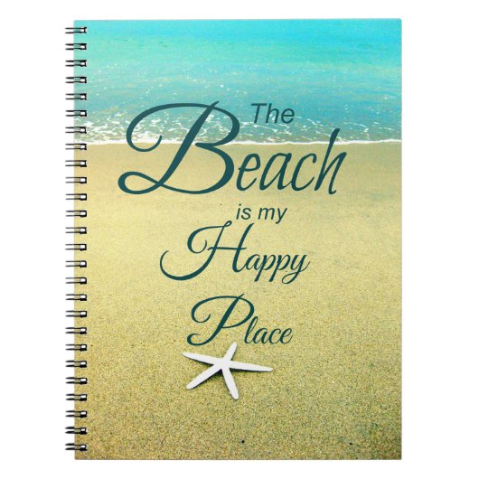 Beach Gezegde Note Book Notitieboek (Voorkant)