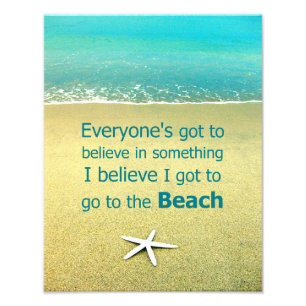 Beach Gezegde Starfish Foto Afdruk