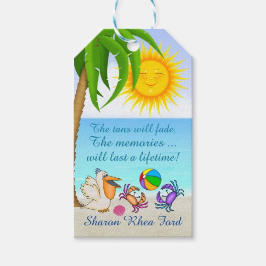 Beach Gift Label - SRF Cadeaulabel (Voorkant)