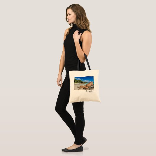 Beach Gift Praslin Seychellen Island Anse Lazio Tote Bag (Voorkant (model))