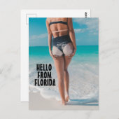 BEACH GIRL BIKINI FLORIDA BRIEFKAARTEN (Voorkant / Achterkant)