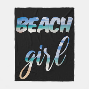 Beach Girl Fleece Deken