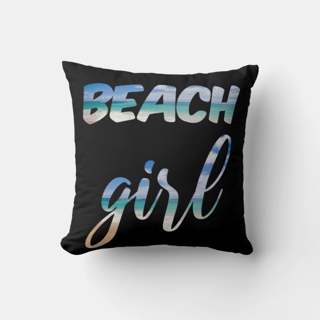 Beach Girl Kussen (Voorkant)