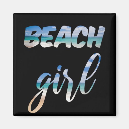 Beach Girl Magneet (Voorkant)