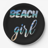 Beach Girl Papieren Bordje (Voorkant)