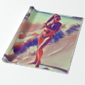 Beach Girl Thunder_Cove Cadeaupapier (Uitgerold)