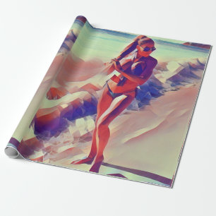 Beach Girl Thunder_Cove Cadeaupapier