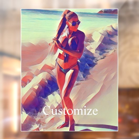 Beach Girl Thunder_Cove Raamsticker (Vel 2)