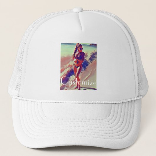 Beach Girl Thunder_Cove Trucker Pet (Voorkant)