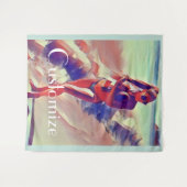 Beach Girl Thunder_Cove Wandkleed (Voorkant (horizontaal))