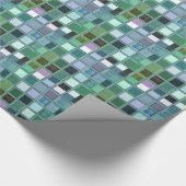 Beach Glass Mosaic Tile Art Cadeaupapier (Hoek)