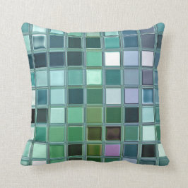 Beach Glass Mosaic Tile Art Kussen