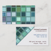 Beach Glass Mosaic Tile Art Visitekaartje (Voorkant / Achterkant)