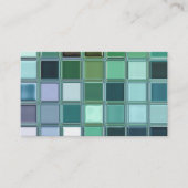 Beach Glass Mosaic Tile Art Visitekaartje (Voorkant)