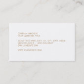 Beach Glass & Seashells Visitekaartje (Achterkant)