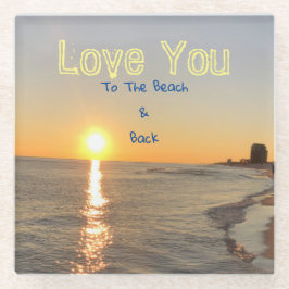 Beach Glazen Onderzetter