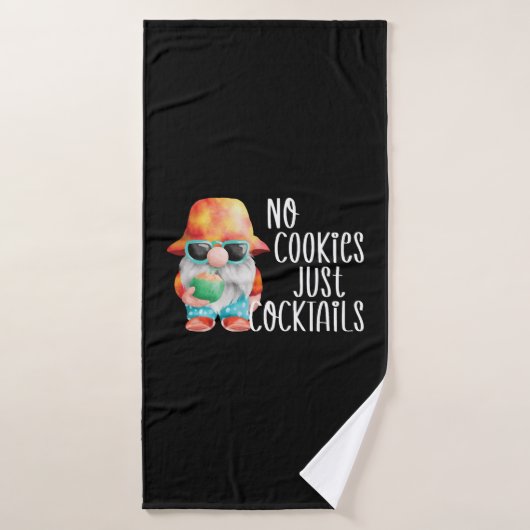 Beach Gnome No Cookies Tropical (Serviette de bain)