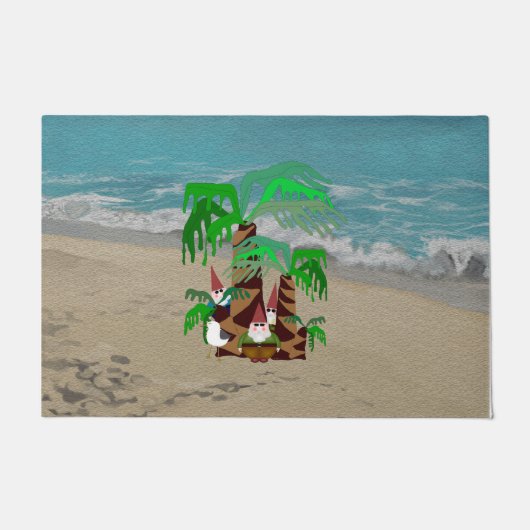 Beach Gnomen Large Doormat Deurmat (Voorkant)