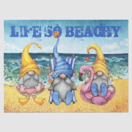 Beach Gnomes Decoupage Tissuepapier