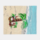 Beach Gnomes Fleece Blanket Deken (Voorkant (Horizontaal))