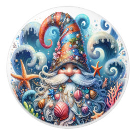 Beach Gnomes Keramische Knop