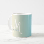 Beach Gradient Monogram  Koffiemok (Voorkant links)