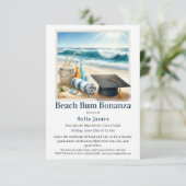 Beach Graduation Party Invitation (Debout devant)