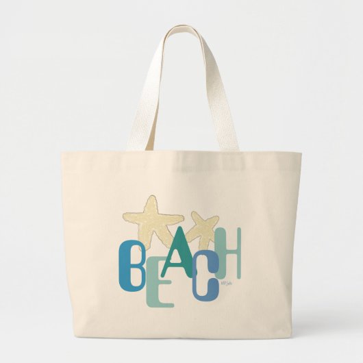 Beach Graphics Bag Grote Tote Bag (Voorkant)