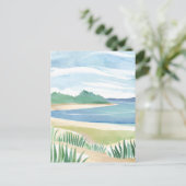 Beach Grass Bay | Zee voor de kust van de waterver Briefkaart (Staand voorkant)
